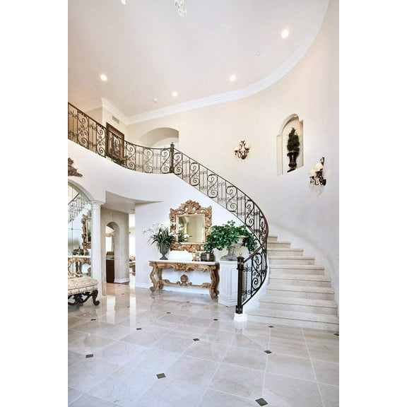 ABPHOTO Polyester 5x7ft Photography Background Photo Backdrop Spiral Staircase Props for Studio