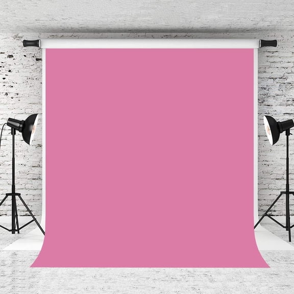 ABPHOTO Polyester 5x7ft Pink Photography Backdrops for Photographers Hotpink Solid Photo Backdrop
