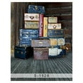 thumbnail image 1 of ABPHOTO Polyester 5x7ft Retro Travel Old Fashioned Suitcase Wood Photography Studio Backdrop Background, 1 of 2