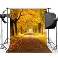 thumbnail image 1 of ABPHOTO Polyester 5x7ft Seamless Rural Florest Nature Autumn Fall Leaf Scene Customized Photography Backdrop Background Studio Prop CA362, 1 of 3