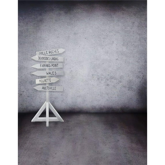 ABPHOTO Polyester 5x7ft Signs Grey Photography Backdrops Photo Props Studio Background