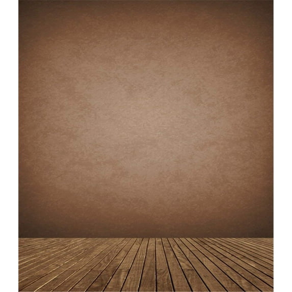 ABPHOTO Polyester 5x7ft Solid Brown Color Wall Wood Floor Backdrop Plank Newborn Baby Shower Booth Backgrounds Children Kid Studio Background for Photoshoot