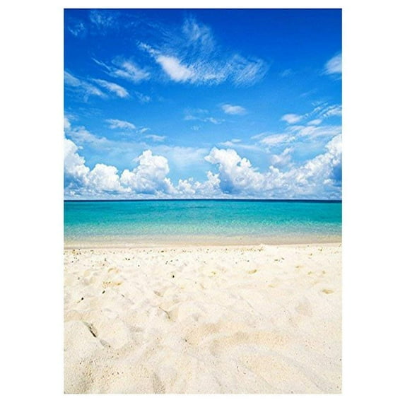 ABPHOTO Polyester 5x7ft The Sea Beach Photo Backdrops Studio Background Studio Props