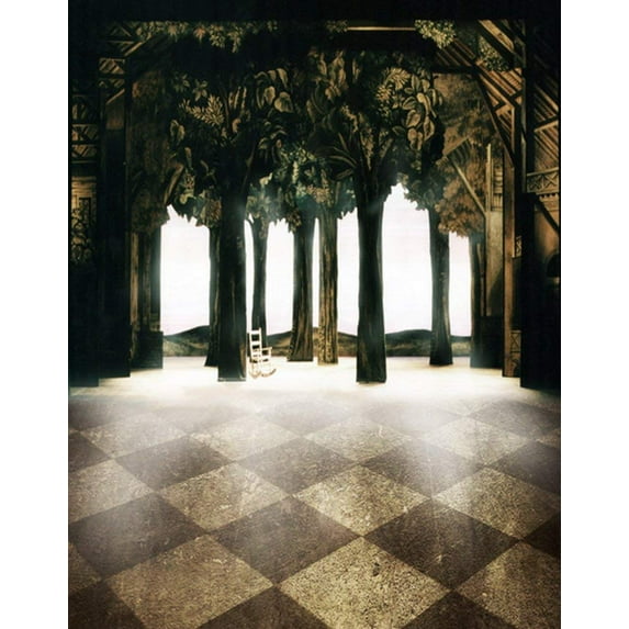 ABPHOTO Polyester 5x7ft Tree Eoom Painting Photography Backdrops Photo Props Studio Background