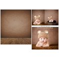 thumbnail image 1 of ABPHOTO Polyester 5x7ft Vintage Light Brown Photography Backdrop Dark Wood Floor Background for Newborn Baby Children Family Shoot in Studio, 1 of 2