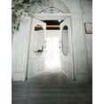 thumbnail image 1 of ABPHOTO Polyester 5x7ft White Door House Photography Backdrops Photo Props Studio Background, 1 of 2