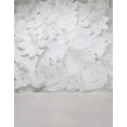 thumbnail image 1 of ABPHOTO Polyester 5x7ft White Paper Flowers Photography Backdrops Photo Props Studio Background, 1 of 2