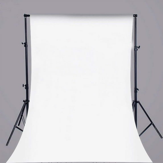 ABPHOTO Polyester 5x7ft White Wall Cloth Photography Backdrop Studio Props Photo Background