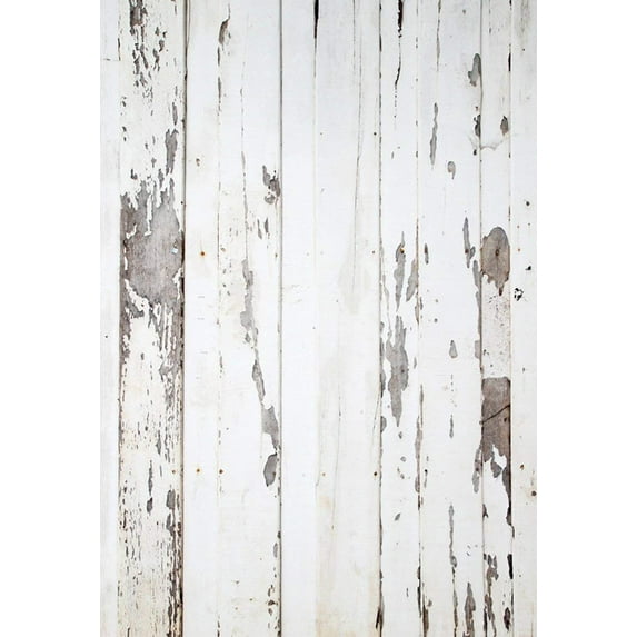 ABPHOTO Polyester 5x7ft White Wood Wall Backdrop Background Photography backdrop Studio Prop