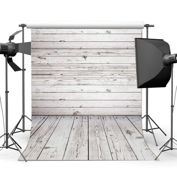 ABPHOTO Polyester 5x7ft Wood Backdrop Wwathered Stripes Wooden Plank Shabby Chic Texture Photography Background Kids Adults Happy Birthday Party Decoration Personal Portraits Photo Studio Props