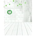 thumbnail image 1 of ABPHOTO Polyester 5x7ft Wooden Floor Brick Wall Clock Photography Backdrops Photo Props Studio Background, 1 of 2