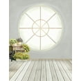 thumbnail image 1 of ABPHOTO Polyester 5x7ft Wooden Floor Flowers Round Window Photography Backdrops Photo Props Studio Background, 1 of 2