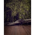 thumbnail image 1 of ABPHOTO Polyester 5x7ft Wooden Floor Green Leaves Photography Backdrops Photo Props Studio Background, 1 of 2
