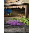 thumbnail image 1 of ABPHOTO Polyester 5x7ft Wooden Floor Purple Flowers Store Photography Backdrops Photo Props Studio Background, 1 of 2