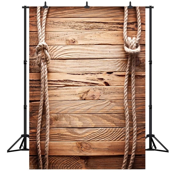 ABPHOTO Polyester 5x7ft Wooden floor Pictorial cloth Photography Backdrop Background studio prop