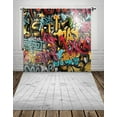 thumbnail image 1 of ABPHOTO Polyester 5x7ft photo studio backdrop Wall graffiti photography backdrops cool rock photography studio backgrounds, 1 of 2