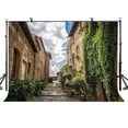 thumbnail image 1 of ABPHOTO Polyester 7x5ft 3D Backdrop European Retro Architectural Style with Green Grass and Flower for Photo Shoot Photography Background Props, 1 of 5