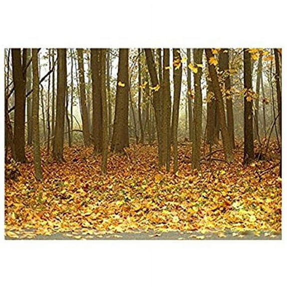 ABPHOTO Polyester 7x5ft A Forest Full of Fallen Leaves Fall Scenery Photography Backdrops Studio Background Photo Backdrops Studio Props