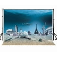 thumbnail image 1 of ABPHOTO Polyester 7x5ft Amazing Undersea View Backdrop Famous European Style Landscapes Photography Background, 1 of 5
