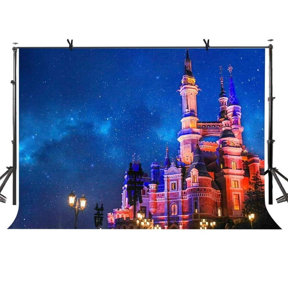 ABPHOTO Polyester 7x5ft Backdrop Beautiful Blue Starry Sky Photography Background and Studio Photography Backdrop Props