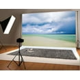 thumbnail image 1 of ABPHOTO Polyester 7x5ft Beach Photography Backdrops Sky and White Clouds Summer Beach Photo Background, 1 of 3