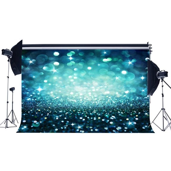 ABPHOTO Polyester 7x5ft Bokeh Backdrop Glitter Sequins Backdrops Sparkle Spots Romantic Decoration Wallpaper Photography Background for Girls Lover Wedding Party Photo Studio Props
