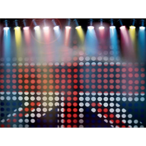 ABPHOTO Polyester 7x5ft Bokeh Light Spotlight Indoor Performance Show Stage Wall Mural Video Studio Photography Backgrounds