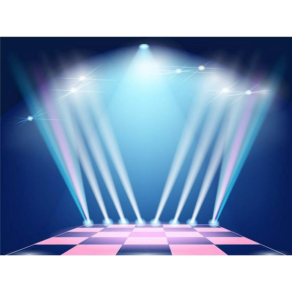 ABPHOTO Polyester 7x5ft Bokeh Light Spotlight Indoor Performance Show Stage Wall Mural Video Studio Photography Backgrounds