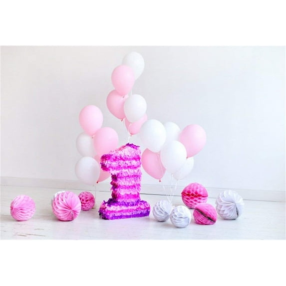 ABPHOTO Polyester 7x5ft Cake Smash Backdrop Girl 1st Birthday Backdrops for photography First Birthday Party Decorations Photo Background Studio Props