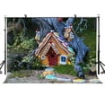 thumbnail image 1 of ABPHOTO Polyester 7x5ft Cartoon Scene Backdrop Cartoon Magical Cottage Scene Photography Background and Studio Photography Backdrop Props, 1 of 5
