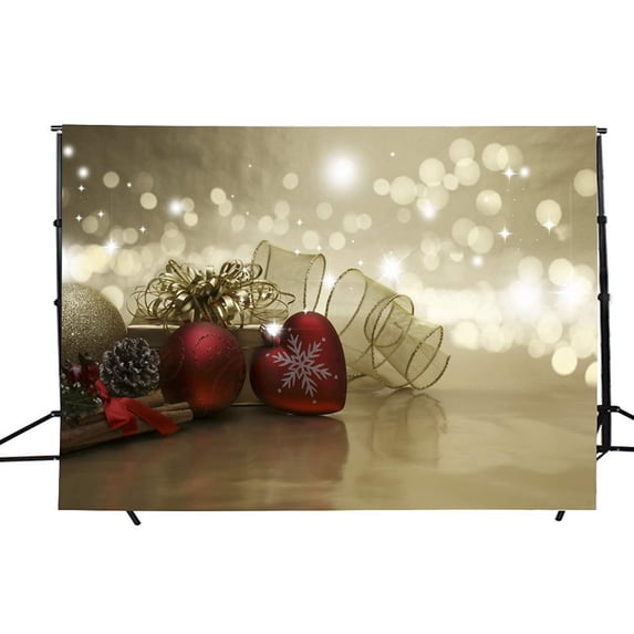 ABPHOTO Polyester 7x5ft Christmas Theme Photo Backdrop Printed Photography Backgrounds Fantasy Glitter Backdrop