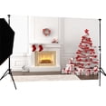 thumbnail image 1 of ABPHOTO Polyester 7x5ft Christmas Tree Gifts Fireplace Backdrop Photography Background Photo Studio Props, 1 of 4