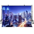 thumbnail image 1 of ABPHOTO Polyester 7x5ft Dubai Night Backdrop Beautiful Dubai Night Photography Background and Studio Photography Backdrop Props, 1 of 5