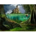 thumbnail image 1 of ABPHOTO Polyester 7x5ft Fairytale Backdrops Castle Lake Trees Forest Background Photography Fantasy Backdrop For Photoshoot, 1 of 2