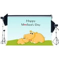 thumbnail image 1 of ABPHOTO Polyester 7x5ft Happy Mother's Day Backdrop Cartoon Cute Hippo Green Grass Meadow Animals Photography Background for Kids Thanks Mum Party Decoration Wallpaper Photo Studio Props, 1 of 3