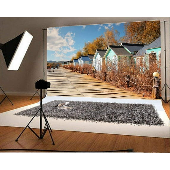 ABPHOTO Polyester 7x5ft Photography Backdrop Sea-View Room Dead Bush Natural Backdrops for Photography Photo Shoots Party Adults Kids Wedding Personal Portrait Photo Background Studio Props