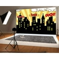 thumbnail image 1 of ABPHOTO Polyester 7x5ft Photography Backdrop Super City Cartoon Building Birthday Photo Background Backdrops for Photography Photo Shoots Party Adults Kids Wedding Personal Portrait Photo Studio Props, 1 of 4
