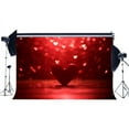 thumbnail image 1 of ABPHOTO Polyester 7x5ft Photography Backdrop Valentine's Day Bokeh Halos Red Glitter Hearts Romantic Backdrops Seamless Baby Kids Lover Portraits Background Photo Studio Props, 1 of 3
