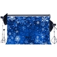 thumbnail image 1 of ABPHOTO Polyester 7x5ft Photography Backdrops Christmas Snowflakes Bokeh Halos Blue Blurry Seamless Newborn Baby Toddlers Adults Merry Christmas Portraits Background Photo Studio Props, 1 of 3