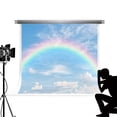 thumbnail image 1 of ABPHOTO Polyester 7x5ft Rainbow Photo Prop and Backdrops Background Photo Studio Photo Shoot Backdrop, 1 of 4