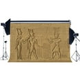 thumbnail image 1 of ABPHOTO Polyester 7x5ft Shabby Egypt Backdrop Old Egyptian Mural Painting Backdrops Ancient Pharaoh and Hieroglyphics Photography Background for Person Culture Historic Tourism Photo Studio Props, 1 of 3