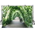 thumbnail image 1 of ABPHOTO Polyester 7x5ft Shade Path Backdrop Green Surround Path Photography Background and Studio Photography Backdrop Props, 1 of 5