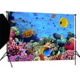thumbnail image 1 of ABPHOTO Polyester 7x5ft Underwater Ocean Blue Sea Photography Backdrop Photo Background Studio Prop, 1 of 4