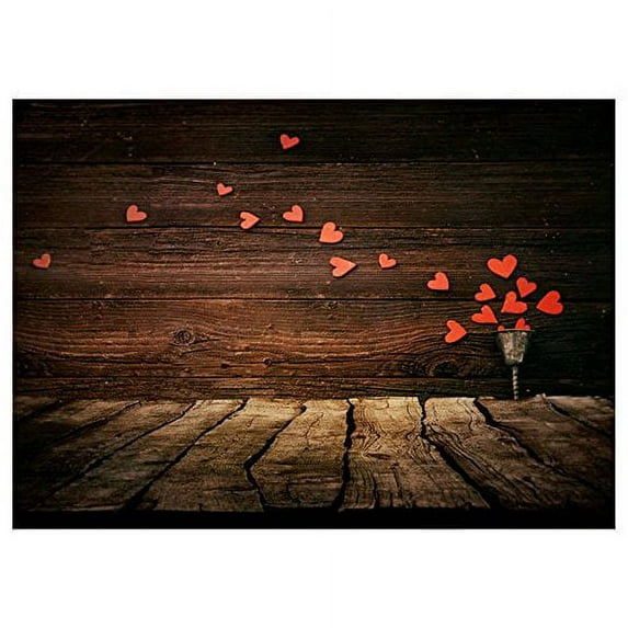 ABPHOTO Polyester 7x5ft photography backdrops red heart studio props photo baby background
