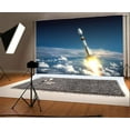 thumbnail image 1 of ABPHOTO Polyester 7x5t Photography Backdrop Carrier Rocket Launch Universe Exploration Photo Background Backdrops for Photography Photo Shoots Party Adults Wedding Personal Portrait Photo Studio Props, 1 of 4