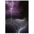 thumbnail image 1 of ABPHOTO Polyester Background 5x7ft Purple Clouds Lightning Photography Backdrops For Photo Video Shooting Props, 1 of 3
