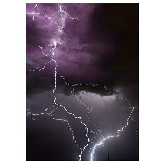ABPHOTO Polyester Background 5x7ft Purple Clouds Lightning Photography Backdrops For Photo Video Shooting Props