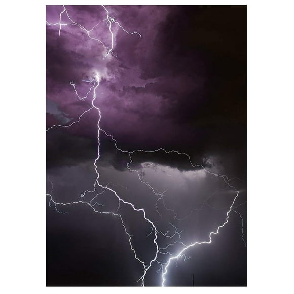 ABPHOTO Polyester Background 5x7ft Purple Clouds Lightning Photography Backdrops For Photo Video Shooting Props