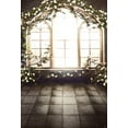 thumbnail image 1 of ABPHOTO Polyester Black Spring Floral Background Flower Around Window Fantasy 5x7 Valentine Backdrop For Photography, 1 of 2
