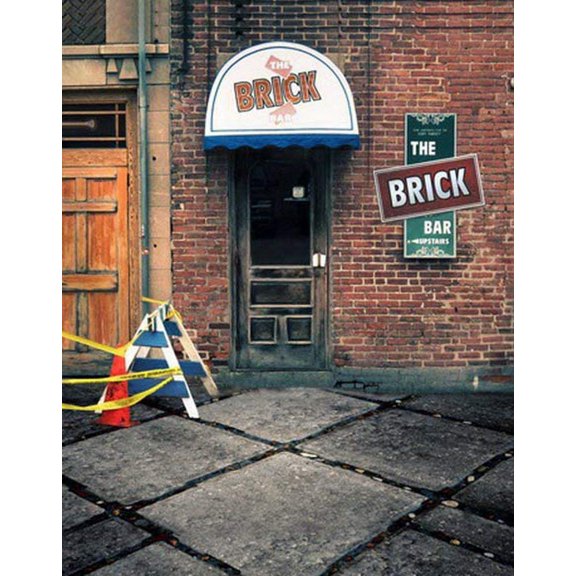 ABPHOTO Polyester Brick Building Photography Backdrops Photo Props Studio Background 5x7ft